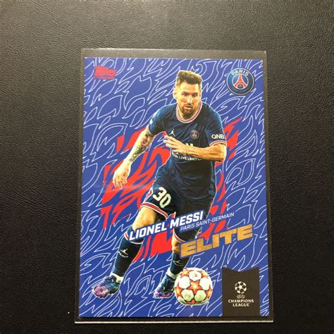 未使用に近いtopps gold elite 限定カード lionel messi メッシ psg パリの落札情報詳細 ヤフオク落札