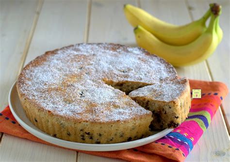 Torta Di Banane Frullate E Cioccolato Deliziosa Torta Facile E Veloce