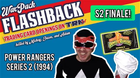 Wax Pack Flashback Power Rangers Series 2 1994 YouTube