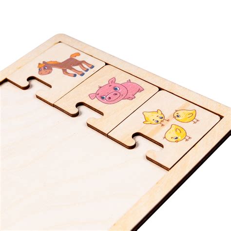 Купить развивающие деревянные пазлы Мама и малыш в интернет-магазине ...