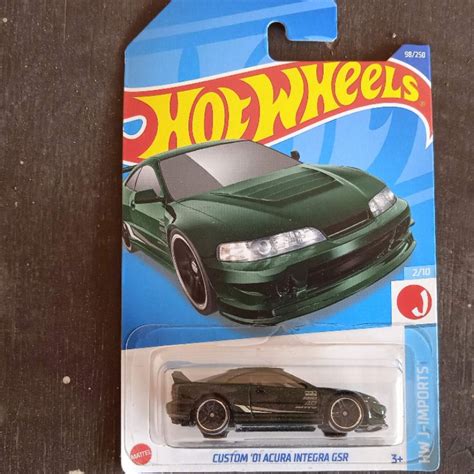 Jual Hot Wheels Hotwheels Custom 01 Acura Integra GSR Hijau Gelap Tua Dark Shopee Indonesia