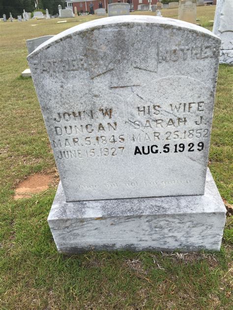 John Wesley Duncan 1845 1927 Find A Grave Memorial