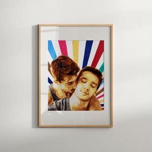 Gay Couple Kissing Watercolor Art Print Same Sex Couple Gift Same Sex Marriage Love Is Love