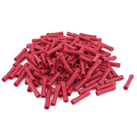 Iivverr Pcs Mm Dia Awg Dual Ends Red Plastic Fully