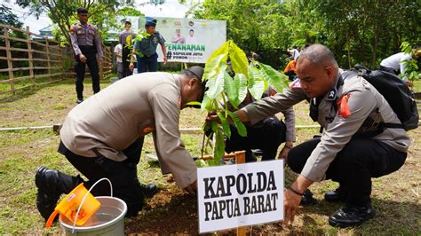 Polda Papua Barat Dan Polres Jajaran Hari Ini Tanam Pohon