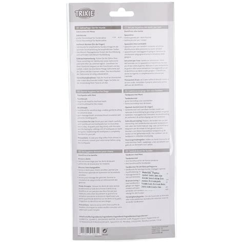 TRIXIE Set per la pulizia dei denti, per cani 4 pz - Redcare