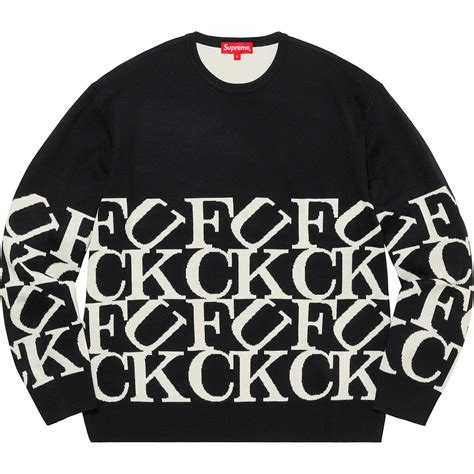 Supreme Fuck Sweater Black L シュプリーム ファック セーター ニット ブラック thepersonage