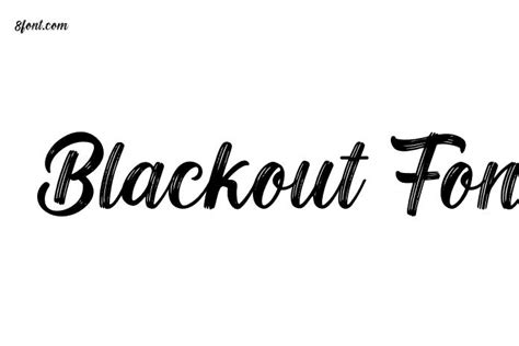 Blackout Font - Free Font Download