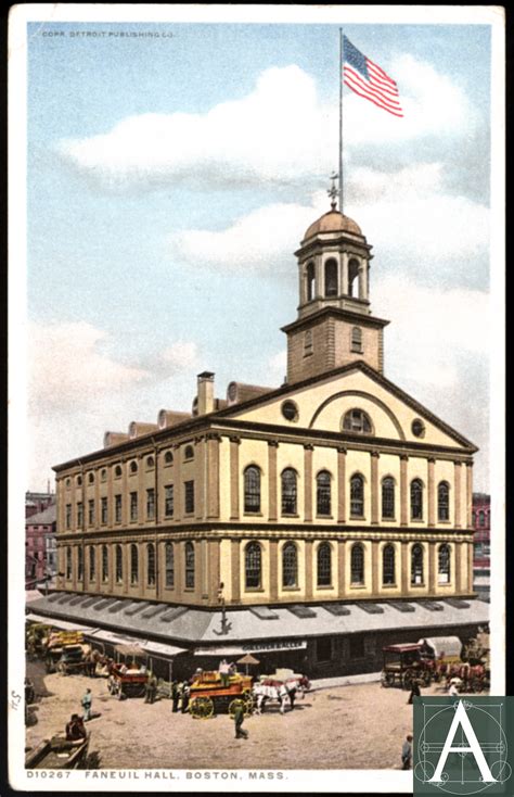 1741-42 - Boston, MA - Dock Square - Faneuil Hall | Archipedia New England