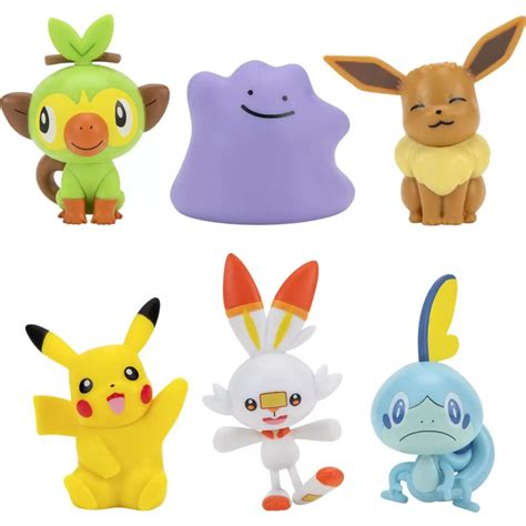 Bandai Pack De 6 Figurines Pokémon Collection N°2 Pas Cher Auchanfr