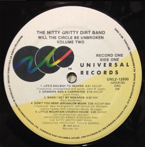 Nitty Gritty Dirt Band Will The Circle Be Unbroken Volume Ii Vinyl