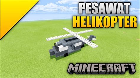 Cara Membuat Pesawat Helikopter Minecraft YouTube