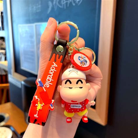 Móc treo chìa khoá Shin cậu bé bút chì dễ thương móc khoá treo balo phong cách sành điệu hot