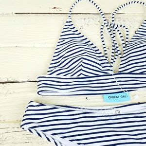 Cupshe Swim Cheeky Gal Cupshe Striped Swim Bikini Poshmark