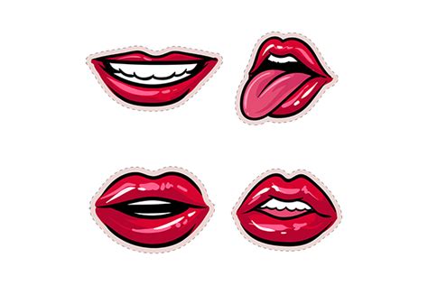 Hot Red Lips Sexy And Sensual Sticker Graphic By GRAPPIX Studio Creative Fabrica