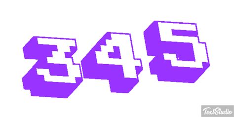 345 Number Animated GIF Logo Designs