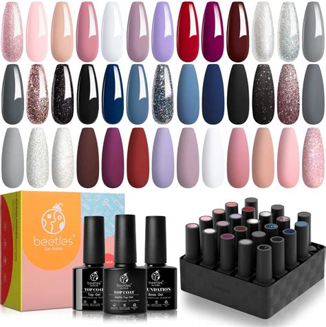 Beetles Pcs Gel Nail Polish Kit Modern Muse Collection Nude Gray