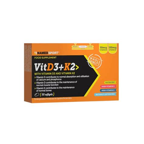 Vit D3k2 30 Softgels Named Sport