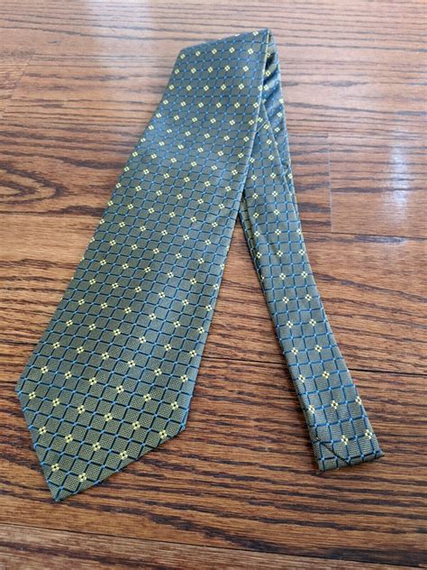 Nib Valerio Garati Necktie Olive Green Handmade Silk Ebay