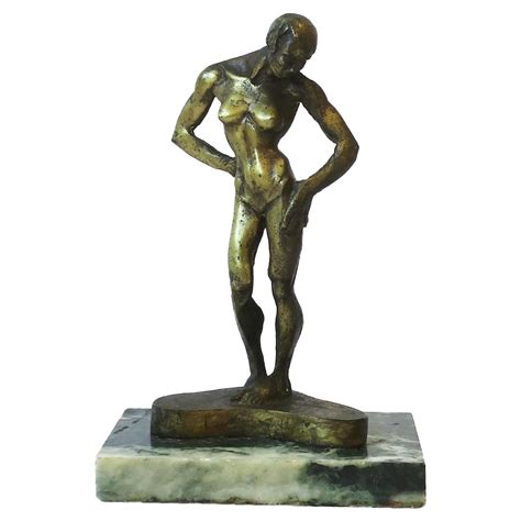 Bronze Art Deco Nude Sculpture By S Melani For Sale At StDibs S