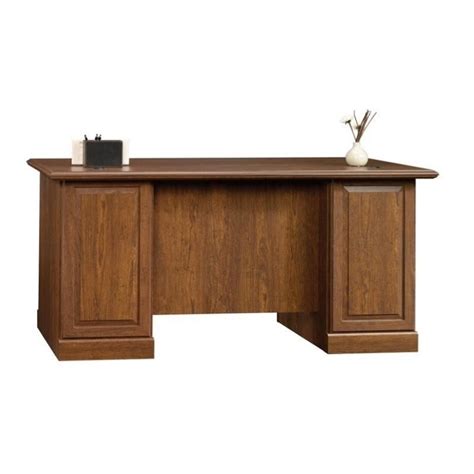 sauder orchard hills executive desk  milled cherry cymax business