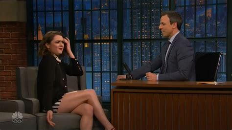 Naked Maisie Williams In Late Night With Seth Meyers
