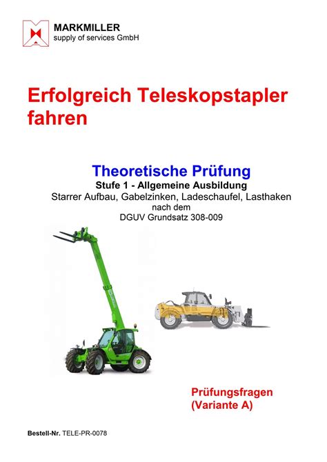 Prüfungsfragen deutsch Variante A Erfolgreich Teleskopstapler fahren