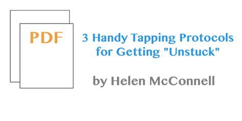 3 Handy Tapping Protocols For Getting “unstuck” Pdf International Eft Tapping Month