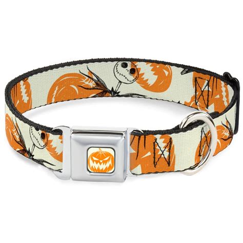 Disney Designer Pet Collar Nbc Jack Skellington W Pumpkins