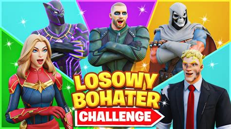 LOSOWY BOHATER CHALLENGE W Fortnite SEZON 5 Glitch YouTube