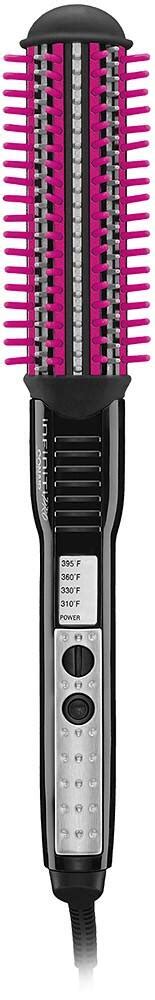 Customer Reviews Conair Infiniti Pro In Silicone Ceramic Hot Brush Black Pink Bc Best Buy