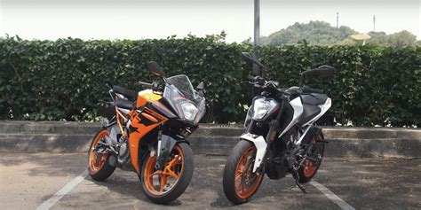 Perbandingan KTM Duke Vs KTM RC Pilih Fairing Atau Naked