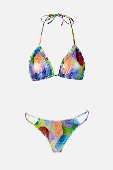 Ayyıldız Parlak Mavi Bikini Takımı Hızlı Kargo