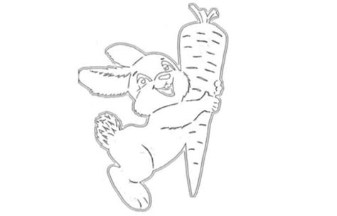 Трафареты зайцев для вырезания (100 фото) 🔥 BipBap.ru