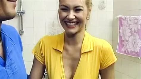 Busty Blonde Hard Fucked In The Bathroom By FapHouse XHamster