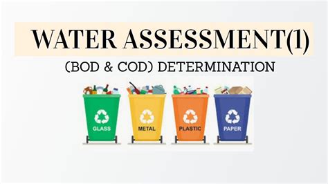 Water Quality Assessment BOD COD Determination Explained