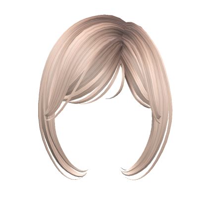 Cute Side Swept Bangs Platinum Blonde Roblox
