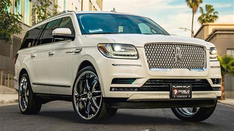 2021 Lincoln Navigator on 26" Diablo Wheels Fury Chrome with Black ...