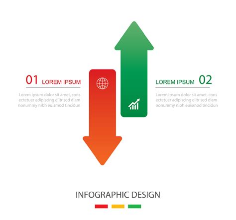 Datos Infografia Flecha Arriba Y Abajo Dise O Modelo Ilustraci N