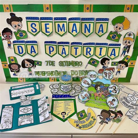 Painel 7 De Setembro Educação Infantil Para Imprimir - Ideias para o 7 de setembro - Educação Infantil e Fundamental - Aluno On