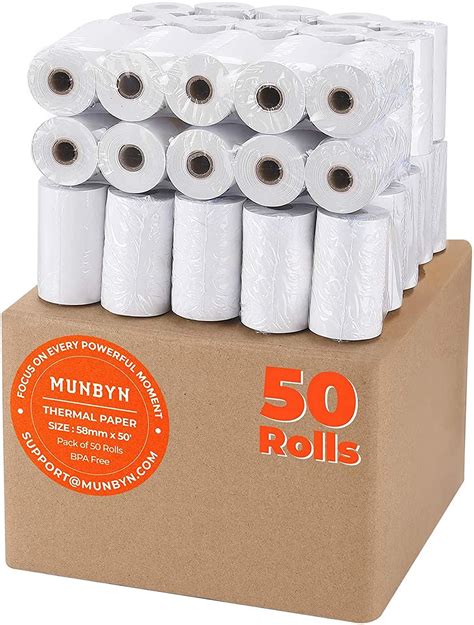 Munbyn Papel T Rmico De Pulgadas X Pies Rollos Papel De