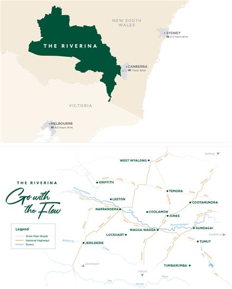 The Riverina Map | NSW Holidays & Accommodation, Things to Do ...