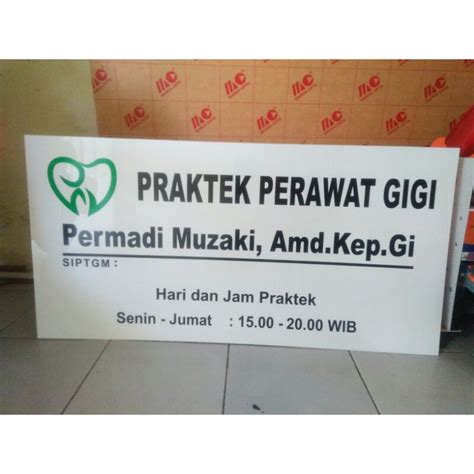 Jual Papan Nama Plang Toko Akrilik 100x 50 Cm Tebal 3mm Shopee Indonesia