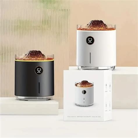 simulation flame aroma diffuser volcano humidifier  remote control