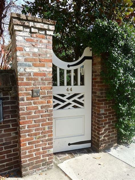 Brick Fence Ideas Garden Gate Design Brick Fence Garden Gates