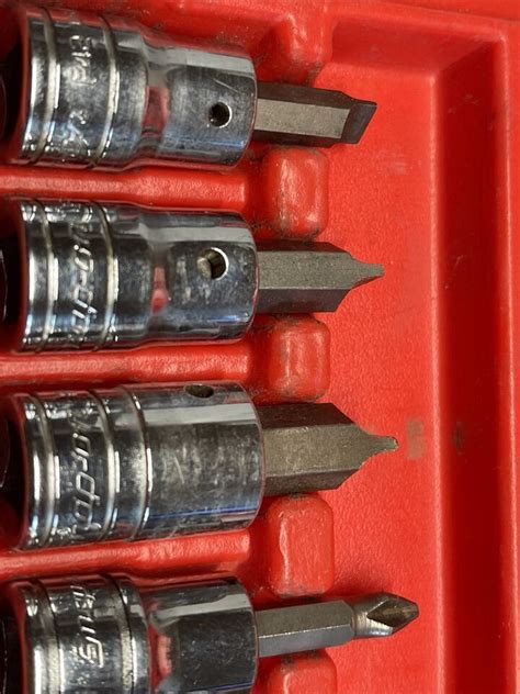 Snap On Tools Usa Piece Drive Impact Socket Driver Set W Case