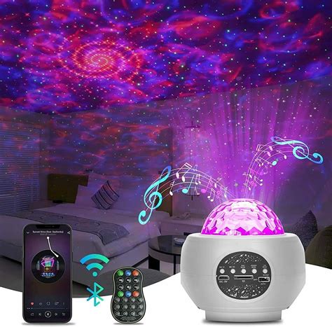 Projector Galaxy Starry Sky Night Light Ocean Star Party Speaker LED ...