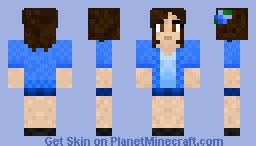 Blue girl Minecraft Skin