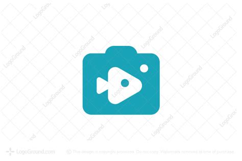 Simple Fish In A Camera Logo
