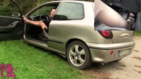 Hard Revving And Making Car Fume In Sandals And Nude Pantyhose Nylladys Foot Fetish Videos